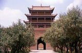 Jiayuguan, the ‘First and Greatest Pass under Heaven’, was completed in 1372 on the orders of Zhu Yuanzhang, the first Ming Emperor (1368-98), to mark the end of the Ming Great Wall. It was also the very limits of Chinese civilisation, and the beginnings of the outer ‘barbarian’ lands.<br/><br/>

For centuries the fort was not just of strategic importance to Han Chinese, but of cultural significance as well. This was the last civilised place before the outer darkness, those proceeding beyond, whether disgraced officials or criminals, faced a life of exile among nomadic strangers.<br/><br/>

Jiayuguan or Jiayu Pass (literally "Excellent Valley Pass") is the first pass at the west end of the Great Wall of China, near the city of Jiayuguan in Gansu province.