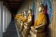 Thailand: A row of Buddhas in the main temple complex, Wat Arun (Temple of Dawn), Bangkok