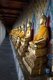 Thailand: A row of Buddhas in the main temple complex, Wat Arun (Temple of Dawn), Bangkok