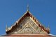 Thailand: The main gable of the Ubosot (Bot) or ordination hall at Wat Arun (Temple of Dawn), Bangkok