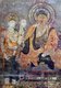 Japan: Lost Horyuji Temple fresco from a pre-1949 photograph: No.1 wall, Shakyamuni Buddha Paradise, detail.
