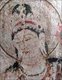 Japan: Lost Horyuji Temple fresco from a pre-1949 photograph: No.2 wall, Bodhisattva, detail of head.