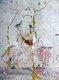 Japan: Lost Horyuji Temple fresco from a pre-1949 photograph: No. 8 wall, Manjyushuli, detail