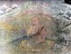 Japan: Lost Horyuji Temple fresco from a pre-1949 photograph: Outer section wall, Arhat.