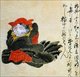Japan: A 'nekomata' cat monster. From the Kaikidan Ekotoba Monster Scroll, mid-19th century.